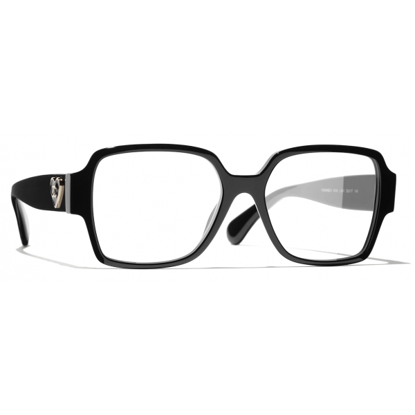 Chanel - Square Eyeglasses - Black - Chanel Eyewear - Avvenice