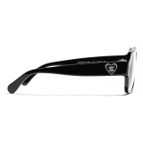 Chanel - Occhiali da Vista Quadrati - Nero - Chanel Eyewear