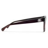 Chanel - Occhiali da Vista a Farfalla - Rosso - Chanel Eyewear