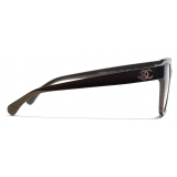 Chanel - Occhiali da Vista a Farfalla - Marrone - Chanel Eyewear