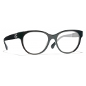 Chanel - Occhiali da Vista a Farfalla - Verde - Chanel Eyewear