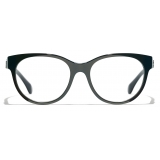 Chanel - Occhiali da Vista a Farfalla - Verde - Chanel Eyewear