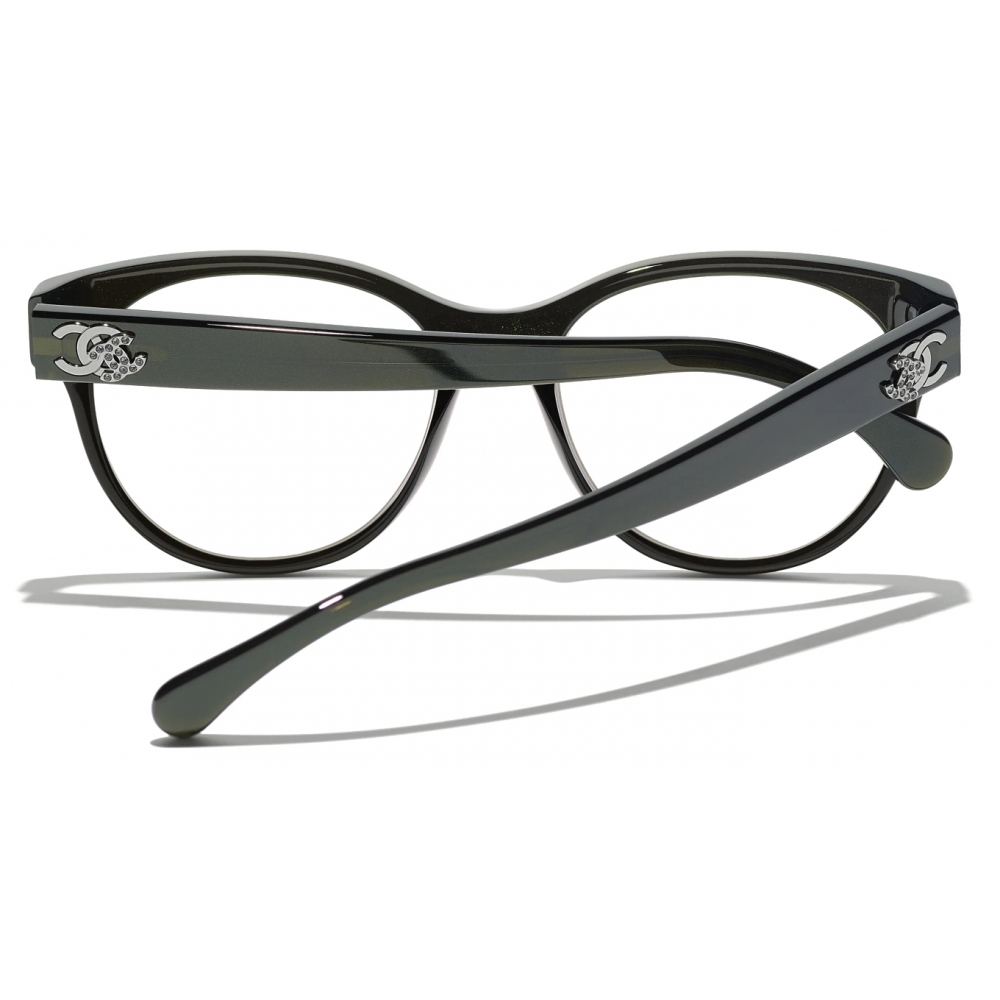 Chanel Butterfly Eyeglasses Green Chanel Eyewear Avvenice