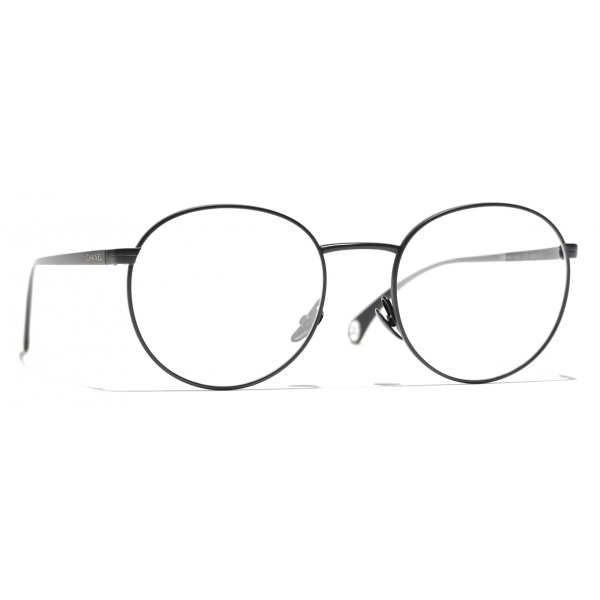 Chanel - Oval Eyeglasses - Black - Chanel Eyewear