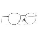 Chanel - Oval Eyeglasses - Black - Chanel Eyewear