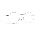 Chanel - Oval Eyeglasses - Silver - Chanel Eyewear