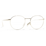 Chanel - Oval Eyeglasses - Gold - Chanel Eyewear