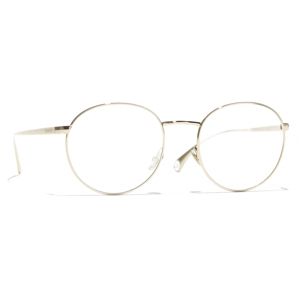 Chanel - Oval Eyeglasses - Gold - Chanel Eyewear - Avvenice