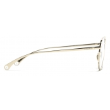 Chanel - Oval Eyeglasses - Gold - Chanel Eyewear