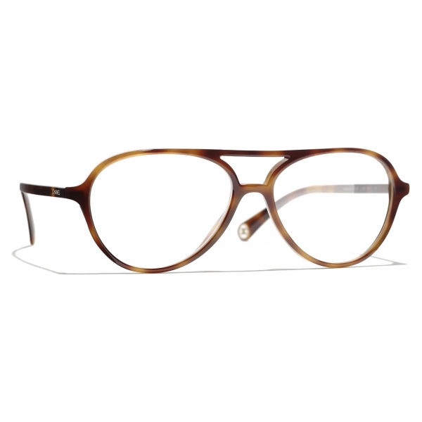 Chanel - Pilot Eyeglasses - Tortoise - Chanel Eyewear