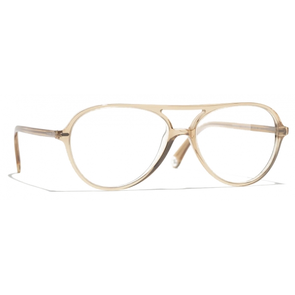 Chanel - Pilot Eyeglasses - Transparent Yellow - Chanel Eyewear