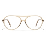 Chanel - Occhiali da Vista Pilota - Giallo Trasparente - Chanel Eyewear