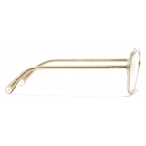 Chanel - Occhiali da Vista Pilota - Giallo Trasparente - Chanel Eyewear