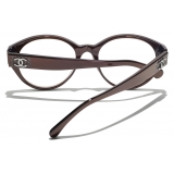 Chanel - Round Eyeglasses - Red - Chanel Eyewear