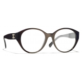 Chanel - Occhiali da Vista Rotondi - Marrone - Chanel Eyewear