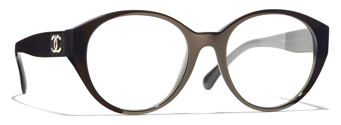 Chanel - Round Eyeglasses - Brown - Chanel Eyewear - Avvenice