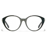 Chanel - Occhiali da Vista Rotondi - Verde - Chanel Eyewear