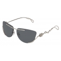 Givenchy - GV Twisted Unisex Sunglasses in Metal - Dark Gray - Sunglasses - Givenchy Eyewear