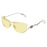 Givenchy - Occhiali da Sole GV Twisted Unisex in Metallo - Giallo Acido - Occhiali da Sole - Givenchy Eyewear