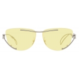 Givenchy - GV Twisted Unisex Sunglasses in Metal - Acid Yellow - Sunglasses - Givenchy Eyewear