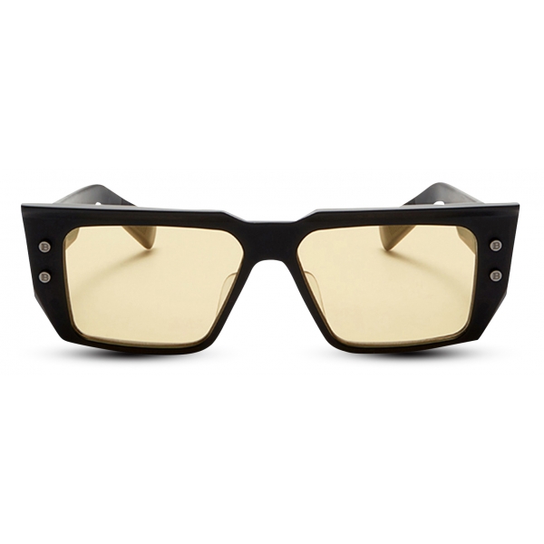 Balmain - B-VI Sunglasses in Acetate - Black - Balmain Eyewear