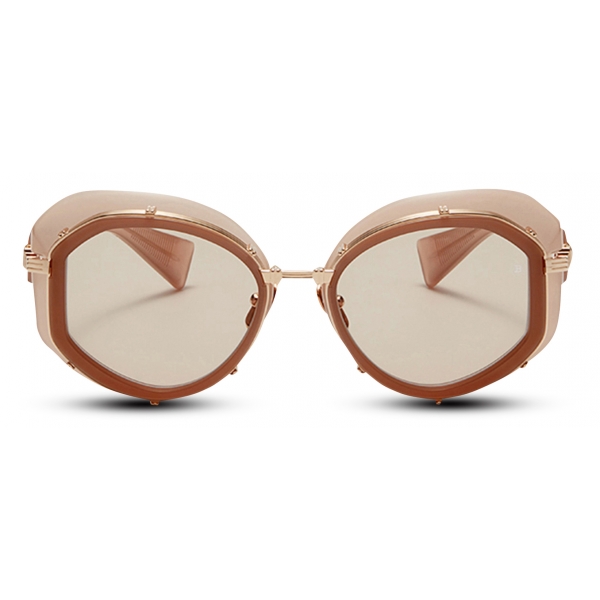 Balmain - Brigitte Sunglasses in Titanium - Beige - Balmain Eyewear