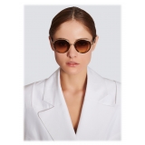 Balmain - Croissy Sunglasses in Titanium - Brown - Balmain Eyewear