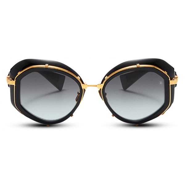 Balmain - Brigitte Sunglasses in Titanium - Black - Balmain Eyewear