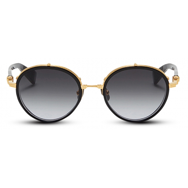 Balmain - Croissy Sunglasses in Titanium - Black - Balmain Eyewear