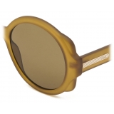 Chloé - Mirtha Sunglasses in Acetate - Opal Mustard - Chloé Eyewear