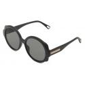Chloé - Mirtha Sunglasses in Acetate - Matte Black - Chloé Eyewear