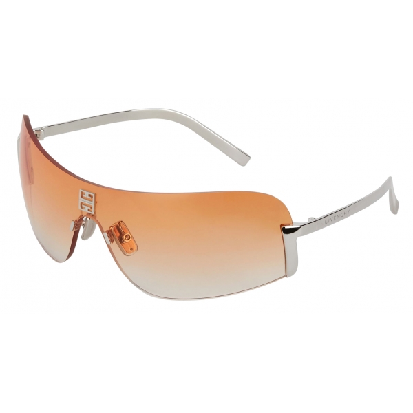 Givenchy - 4G Mask Unisex Sunglasses in Metal - Light Orange - Sunglasses - Givenchy  Eyewear - Avvenice