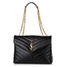 Yves Saint Laurent Vintage - LouLou Leather Shoulder Bag - Nero - Borsa in Pelle - Alta Qualità Luxury