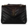 Yves Saint Laurent Vintage - LouLou Leather Crossbody Bag - Nero - Borsa in Pelle - Alta Qualità Luxury