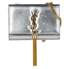 Yves Saint Laurent Vintage - Classic Kate Tassel Leather Crossbody Bag - Silver - Leather Handbag - Luxury High Quality