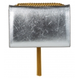 Yves Saint Laurent Vintage - Classic Kate Tassel Leather Crossbody Bag - Silver - Leather Handbag - Luxury High Quality
