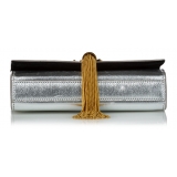 Yves Saint Laurent Vintage - Classic Kate Tassel Leather Crossbody Bag - Argento - Borsa in Pelle - Alta Qualità Luxury