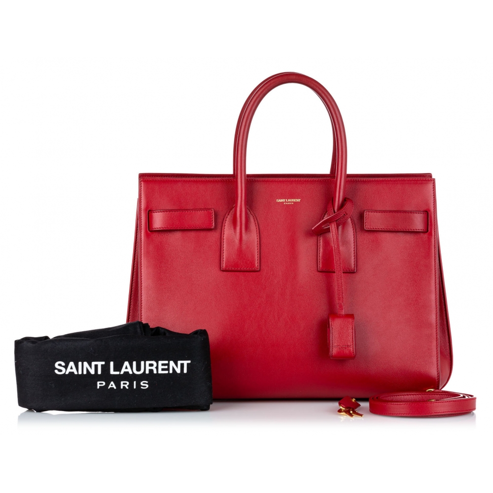 YVES SAINT LAURENT Yves Saint Laurent Y Line Trifold Wallet Red Women's |  eLADY Globazone