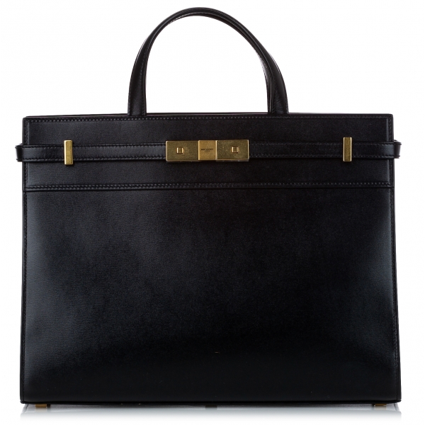 Yves Saint Laurent Vintage - Manhattan Leather Tote - Nero - Borsa in Pelle - Alta Qualità Luxury