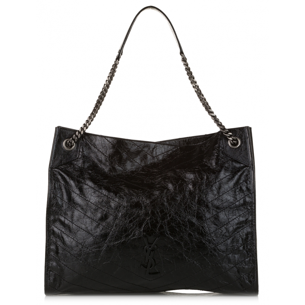 Chanel Vintage - Matelasse Nylon Handbag Bag - Black - Canvas