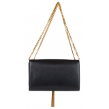 Yves Saint Laurent Vintage - Kate Leather Crossbody Bag - Black Gold - Leather Handbag - Luxury High Quality
