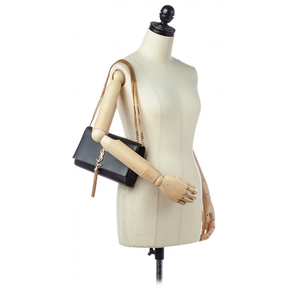 Black Kate medium leather cross-body bag, Saint Laurent