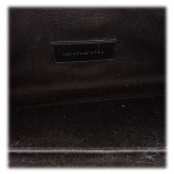 Yves Saint Laurent Vintage - Monogram Chevron Leather Clutch Bag - Brown Beige - Leather Handbag - Luxury High Quality
