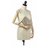 Yves Saint Laurent Vintage - Monogram Chevron Leather Clutch Bag - Marrone Beige - Borsa in Pelle - Alta Qualità Luxury