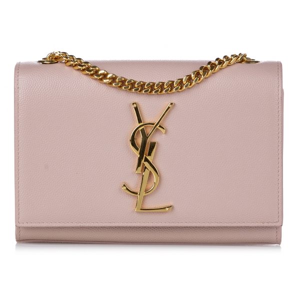 YSL Kate Small Blush Pink Grained Leather Gold Hardware. Made in Italy.  With care card & dustbag ❤️