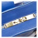 Yves Saint Laurent Vintage - Monogram Cabas Leather Satchel - Blue - Leather Handbag - Luxury High Quality