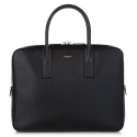 Yves Saint Laurent Vintage - Museum Leather Briefcase - Black - Leather Handbag - Luxury High Quality