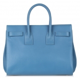 Yves Saint Laurent Vintage - Sac De Jour Leather Satchel - Azzurro - Borsa in Pelle - Alta Qualità Luxury