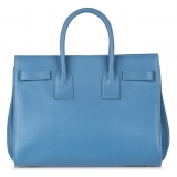 Yves Saint Laurent Vintage - Sac De Jour Leather Satchel - Light Blue - Leather Handbag - Luxury High Quality