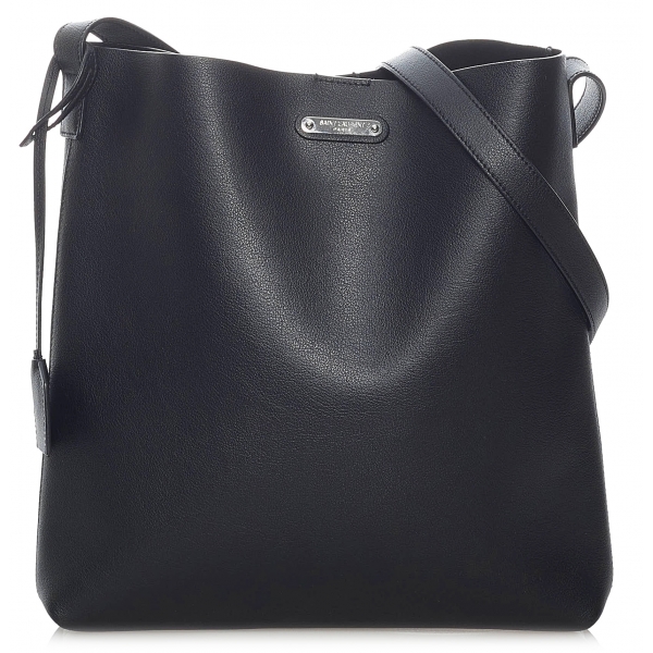 Yves Saint Laurent Vintage - Calf Leather Crossbody Bag - Nero - Borsa in Pelle - Alta Qualità Luxury